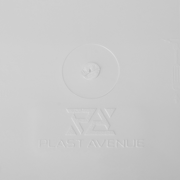 Горшок для цветов с поддоном Plast-Avenue «Лодочка», 3 л, пластиковый, белый