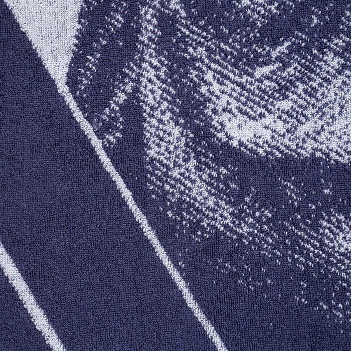 Полотенце махровое «Этель» T-REX, 70×130 см, хлопок 100%, синее