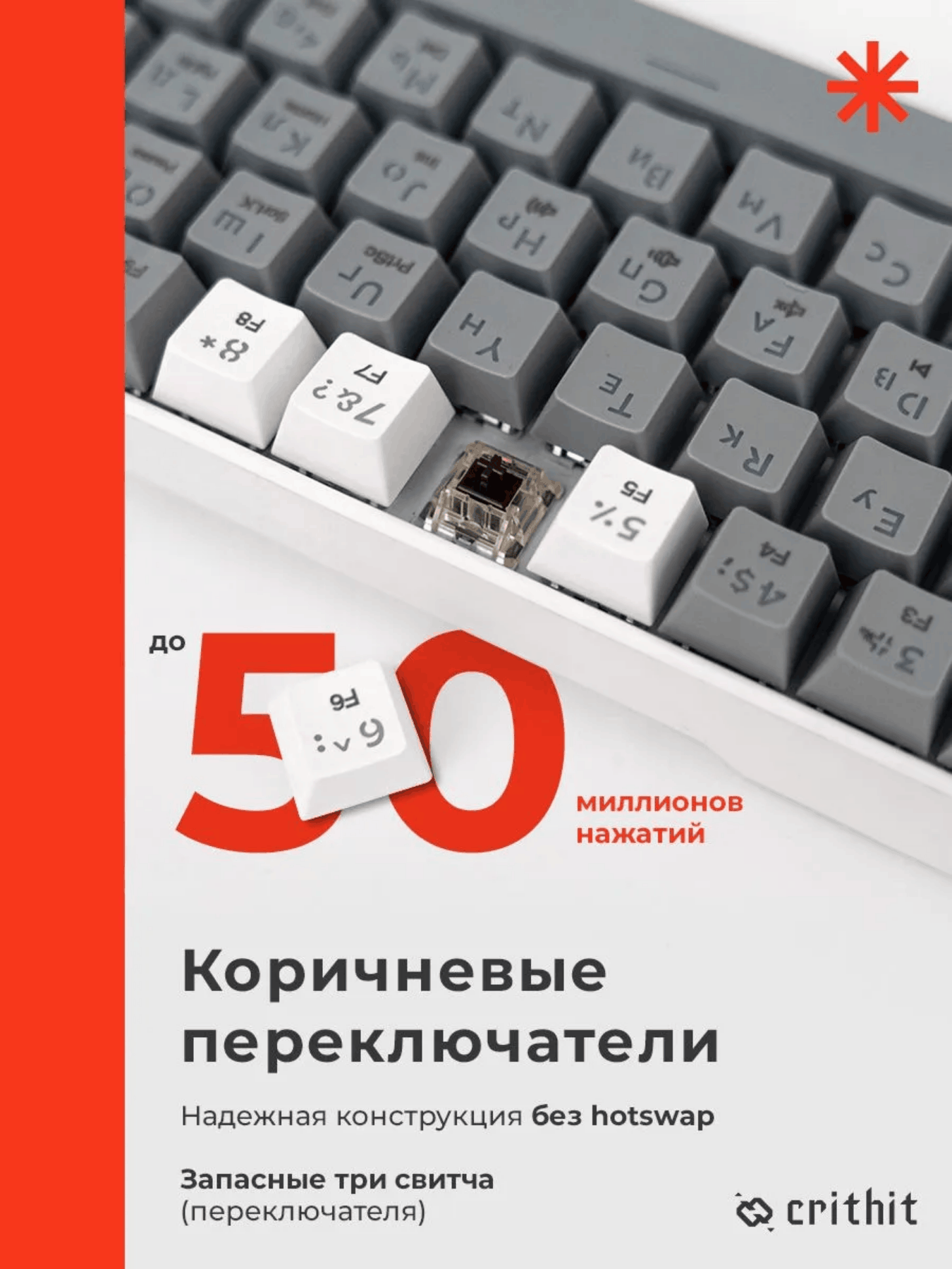Механическая клавиатура Crithit (65%) RGB