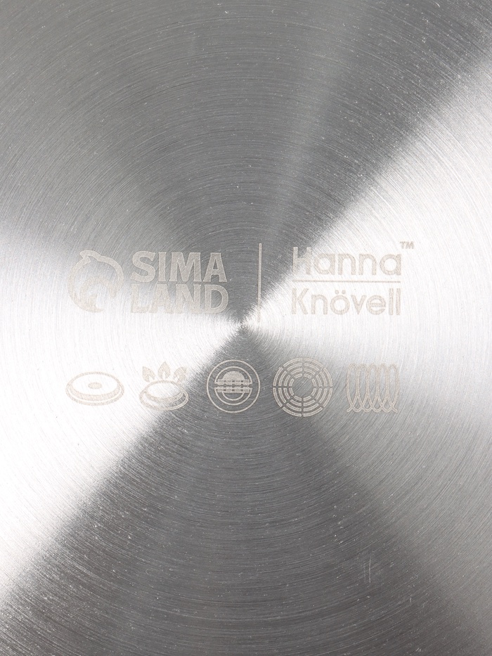 Сковорода 3Ply Hanna Knövell, d=28 см, h=5.5 см, толщина 2.2 мм, индукция, антипригарное покрытие, нержавеющая сталь