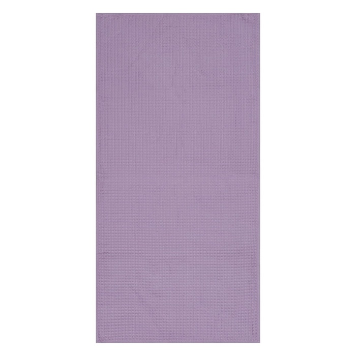 Полотенце банное вафельное «Этель» Boho 67×140 см, 100% хлопок, 290 г/м², сиреневое