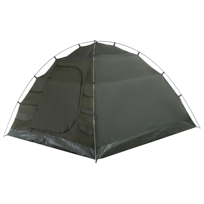 Палатка туристическая 4-местная maclay KAVKAZ 4, 360×250×140 см, трекинговая, двухслойная, с тамбуром, зелёная