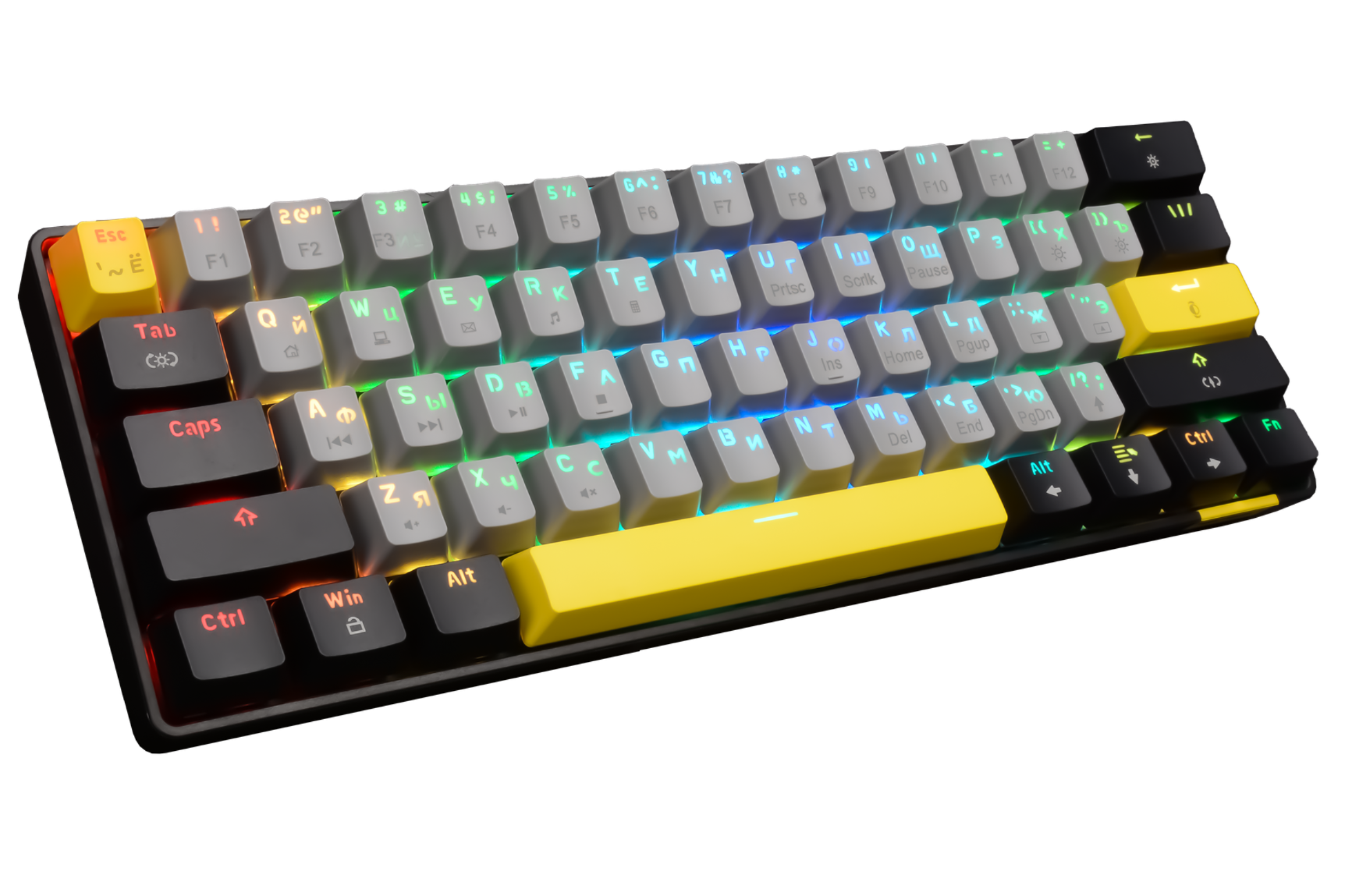 Механическая программируемая клавиатура с FullRGB-подсветкой PANTEON T3 PRO CS HS RGB Grey-Black