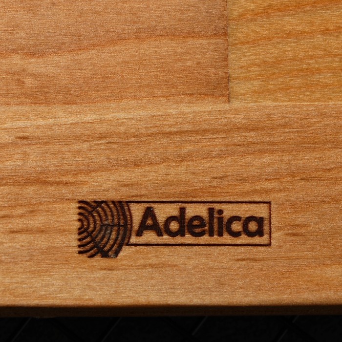 Поднос для подачи с ручками Adelica, 40×25×1.8 см, дерево массив берёзы, пропитано маслом