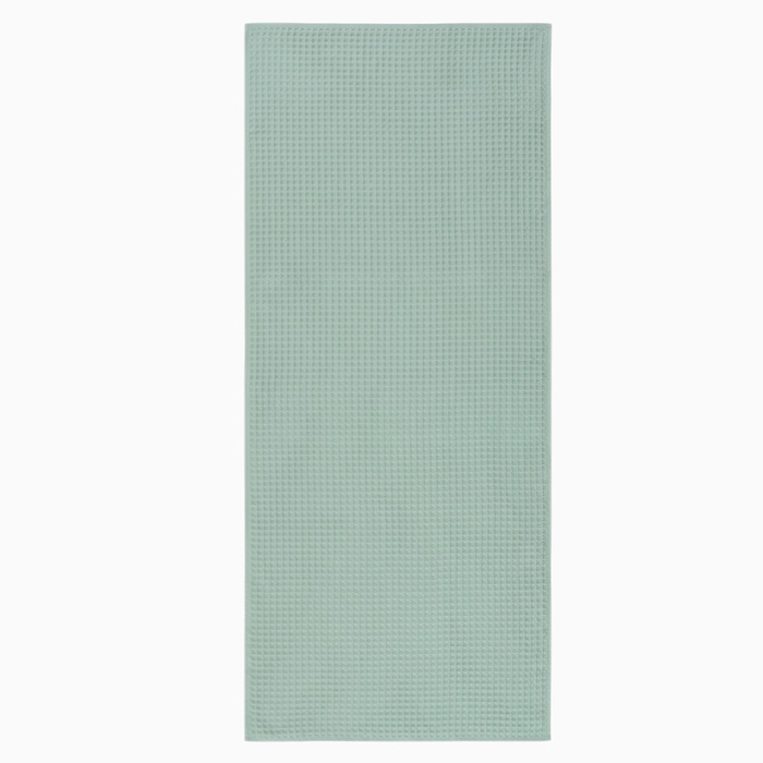 Полотенце банное вафельное Этель Boho, 67×140 см, 100% хлопок, 290 г/м², мятное