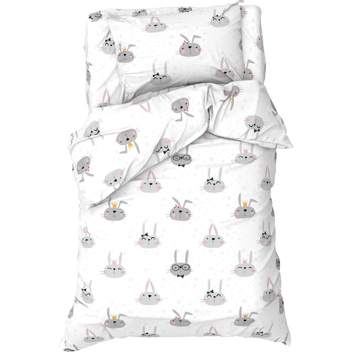 Постельное бельё 1.5-спальное «Этель» Funny rabbits, бязь