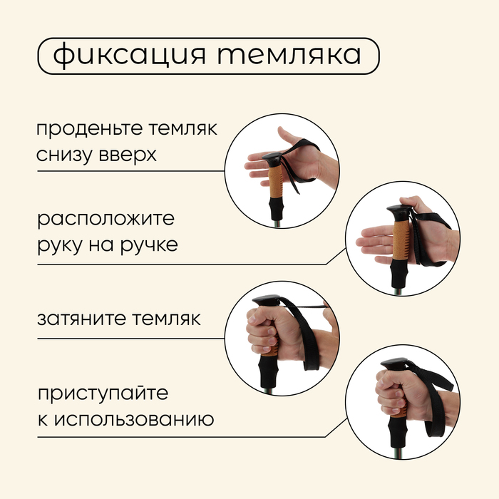Палки трекинговые maclay Alu 100, телескопические, 2 шт.