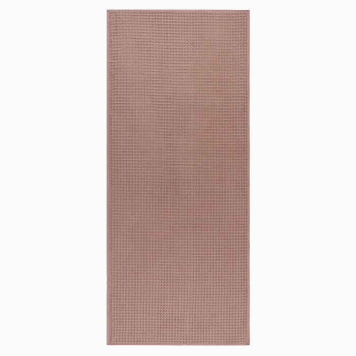 Полотенце банное вафельное «Этель» Boho 67×140 см, 100% хлопок, 290 г/м², мокко
