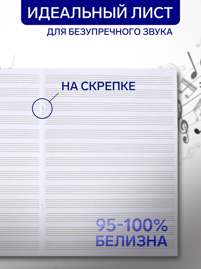 Тетрадь для нот Calligrata «Аниме.Девочка со скрипкой» А5, 24 листа, горизонтальная