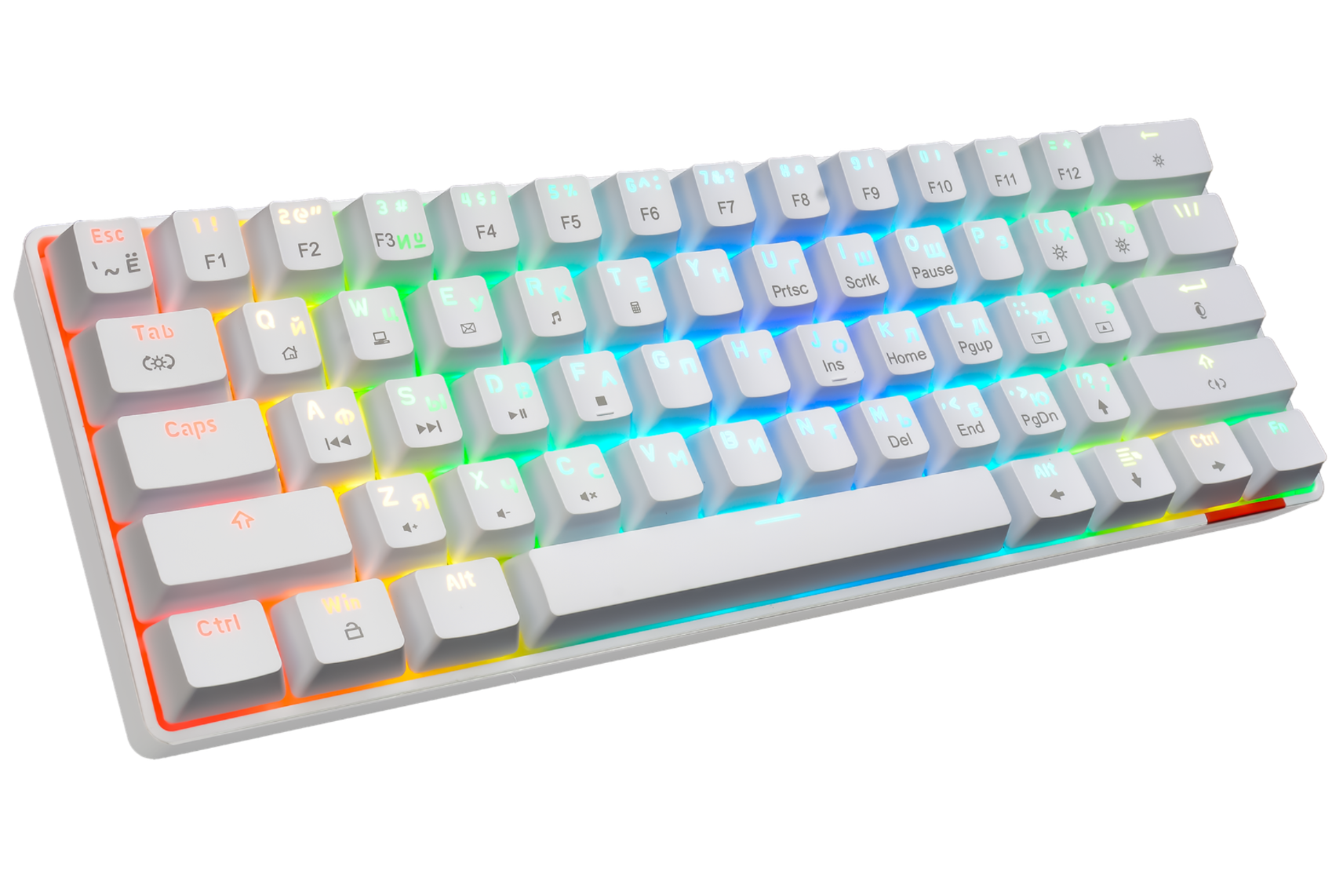 Механическая программируемая клавиатура с FullRGB-подсветкой PANTEON T3 PRO BS HS RGB White
