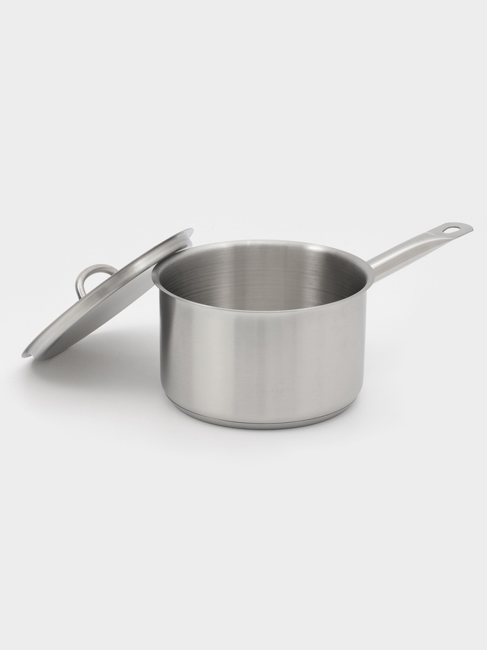 Ковш Hanna Knövell, 2.8 л, d=18, h=11 см, с крышкой, толщина стенки 0.8 мм, индукция, нержавеющая сталь