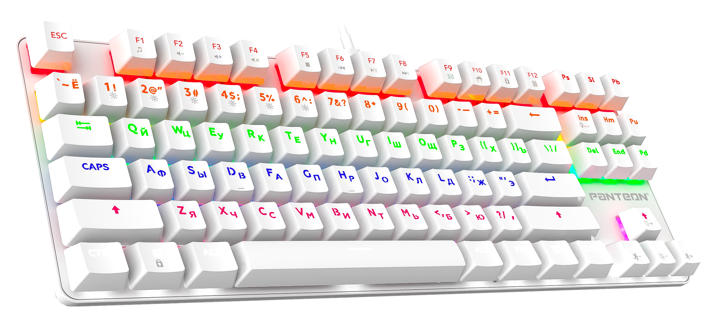 Механическая клавиатура с подсветкой RAINBOW PANTEON T16 CS HS