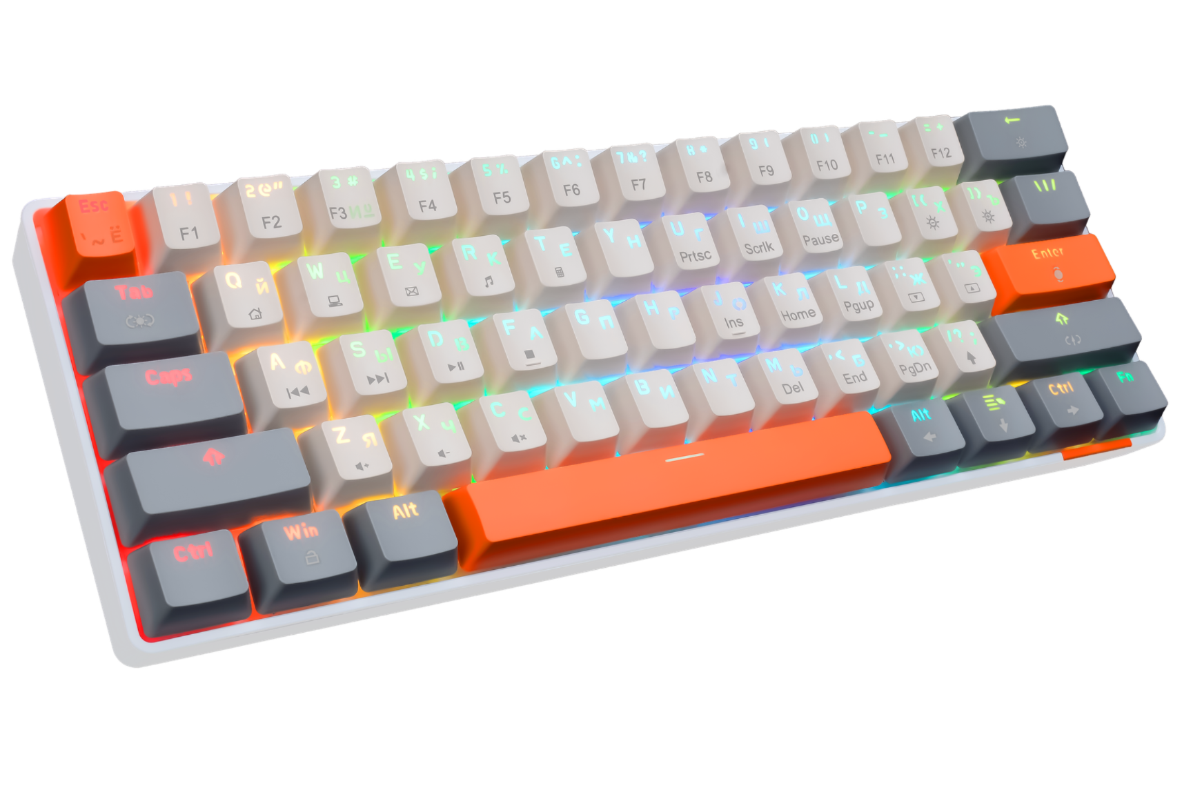 Механическая программируемая клавиатура с FullRGB-подсветкой PANTEON T3 PRO CS HS RGB Ivory-Grey